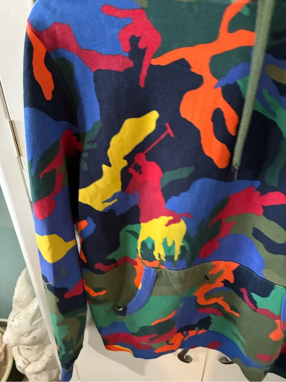 Polo Ralph Lauren Polo Player Camo Hoodie sz S euc